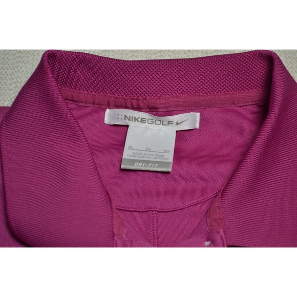 Nike Golf Dri-FIT Polo Shirt Womens Extra Large XL Pink Short Sleeve Top Tennis - Picture 4 of 6